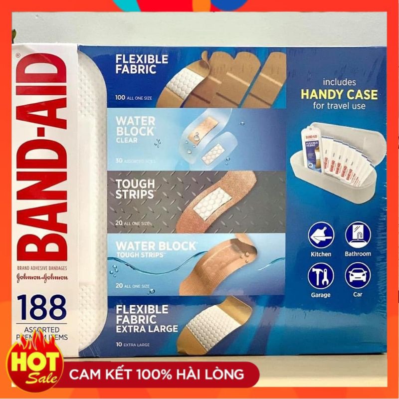 Băng cá nhân Band-Aid Brand Adhesive Bandages - Small Family