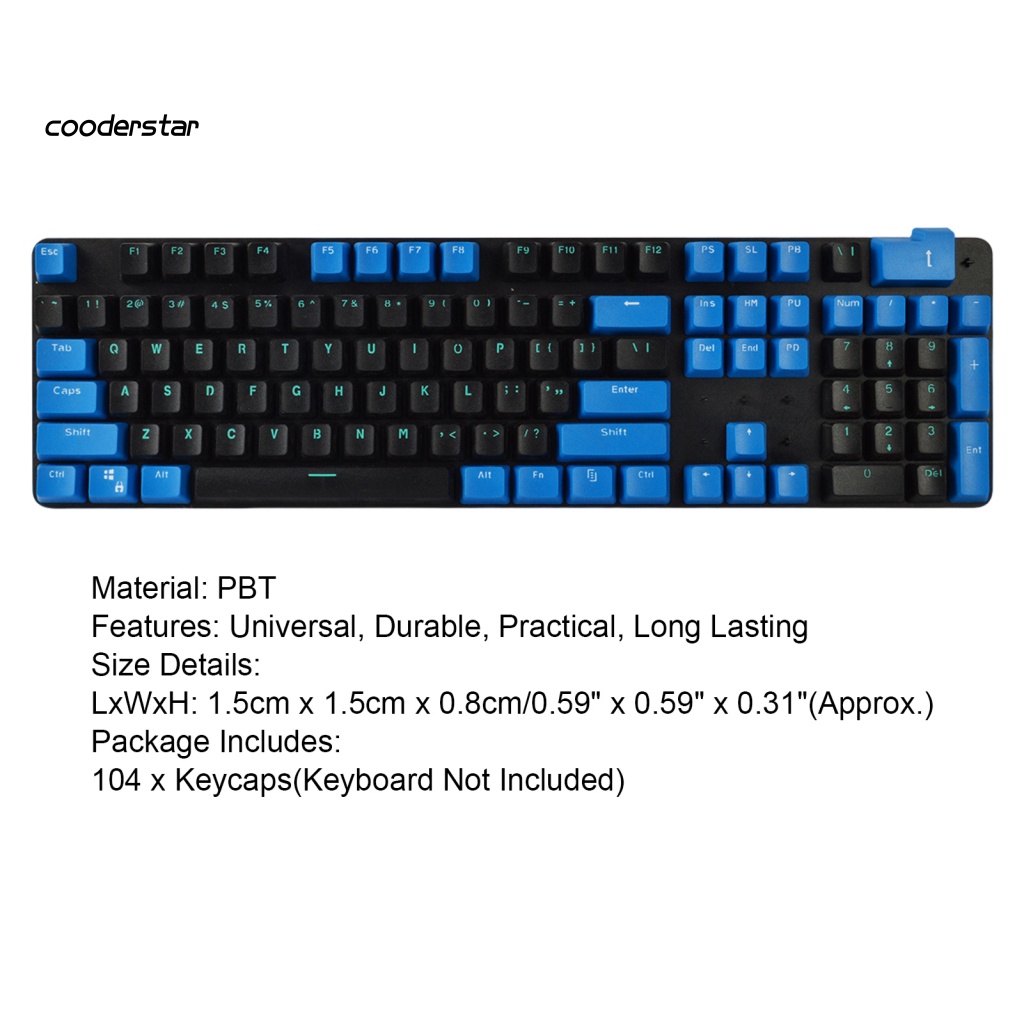 Set 104 Nút Bàn Phím Thay Thế Bằng Silicon Bền Thiết Kế Hai Cách Sử Dụng Cho Văn Phòng