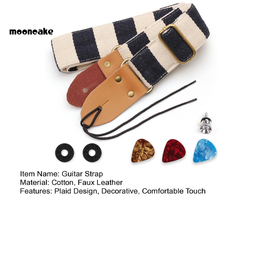 1 Bộ Dây Đeo Đàn Guitar Bass / Ukulele Chắc Chắn Có Thể Điều Chỉnh