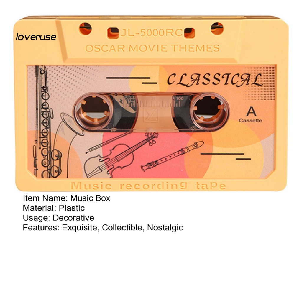 / Lo / Hộp Nhạc Bằng Băng Keo Cổ Điển Dùng Làm Quà Tặng Ngày Lễ