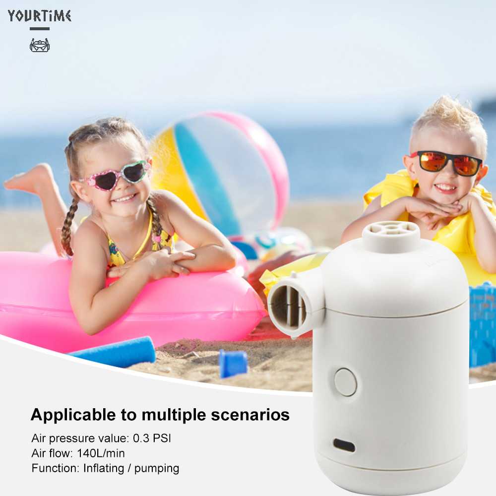 Máy Bơm Hơi Điện Tử Sạc USB Nhanh Mang Đi Tiện Dụng