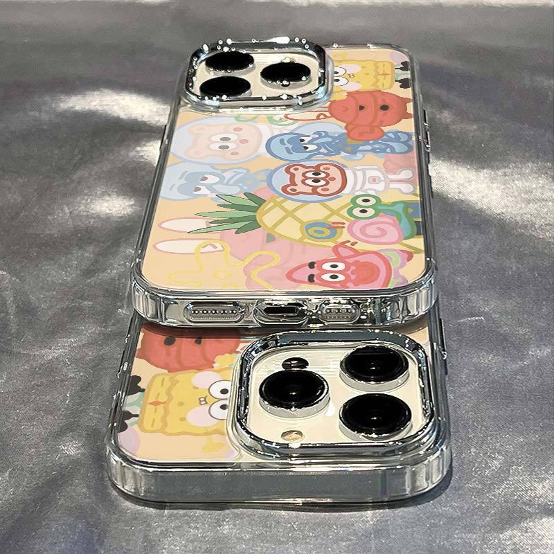 ✅Ốp Điện Thoại Dẻo Họa Tiết Hoạt Hình SpongeBob Chống Sốc Cho iPhone12 1314pro8 max7plus 11