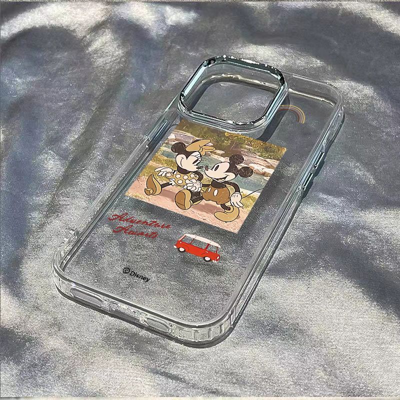 ✅Ốp Điện Thoại Dẻo Họa Tiết Hoạt Hình Mickey Minnie Dễ Thương Chống Sốc Cho Iphone 7max plus 14pro 8iPhone12 11 13