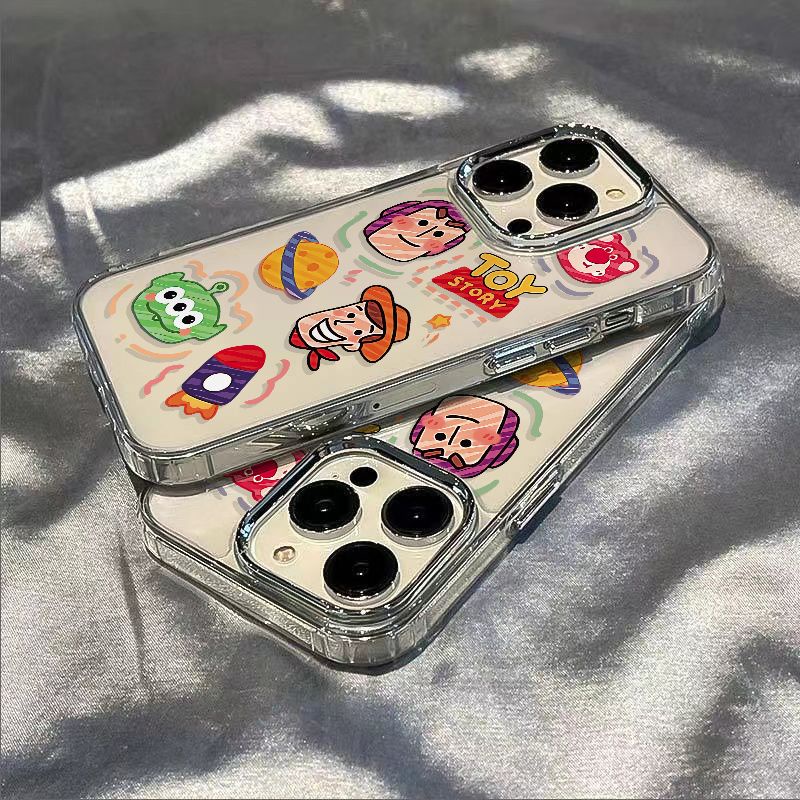 ✅Ốp Điện Thoại Dẻo Họa Tiết Hoạt Hình Toy COYQ Dễ Thương Chống Sốc Cho Iphone12 Apple 8 13 7 11 / 14pro