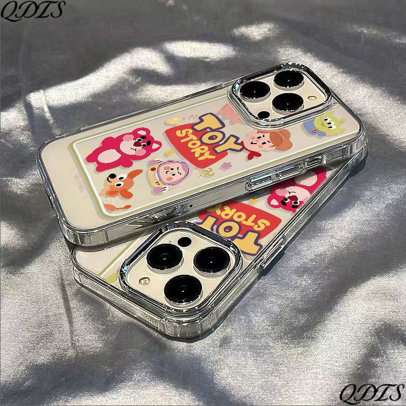 ✅Ốp Điện Thoại Mềm Chống Sốc Hình Gấu Và Dâu Tây Cho iPhone12 plus 0XX5 Max14Pro13In 11xs / 78