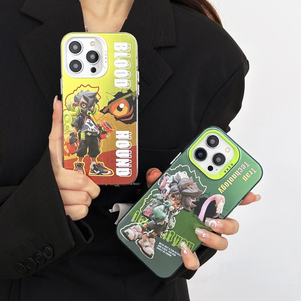 Ốp Điện Thoại tpu Mềm Chống Sốc Hai Mặt Trong Suốt Họa Tiết Hoạt Hình Cho iPhone 13 12 PRO MAX 14 Plus