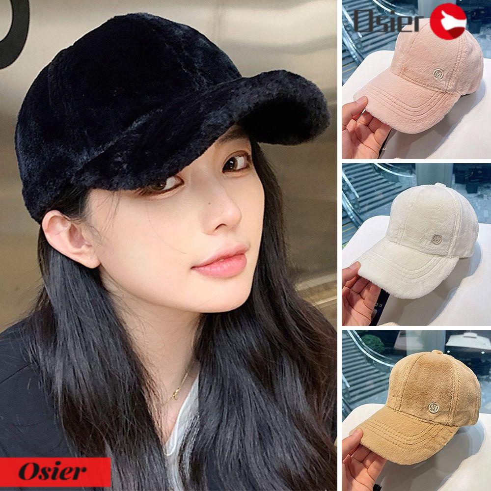 Mũ Lưỡi Trai Phối Lông Dày Dặn Giữ Ấm Phong Cách Hiphop 1 Thời Trang Unisex