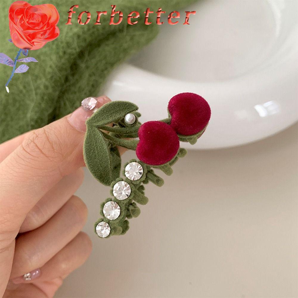 Kẹp Tóc Hình Quả Cherry Năm Mới Phong Cách Retro Ngọt Ngào Cho Nữ