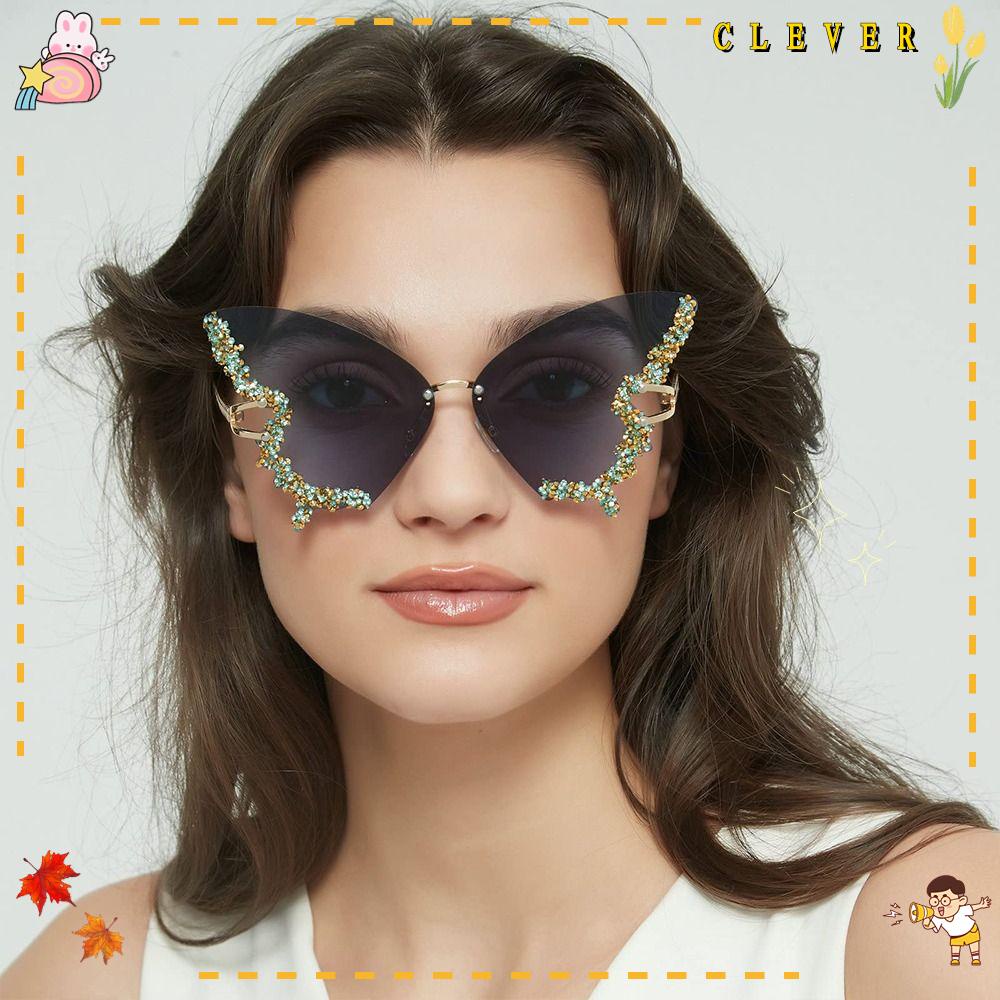 Kính Mát Hình Bướm Sang Trọng Y2K