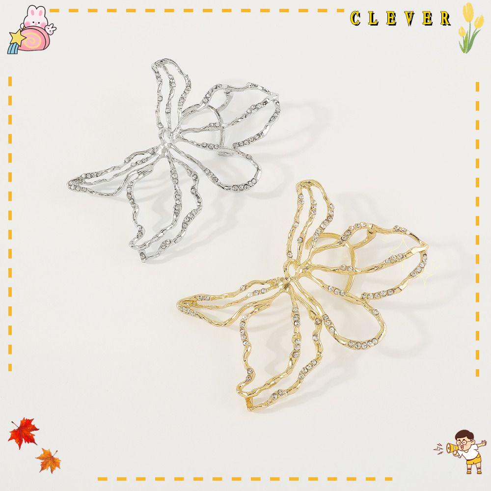 Khuyên Tai Kim Loại Hình Hoa Một Bên Phong Cách Vintage