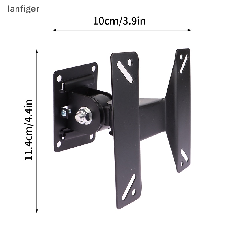 1 Bộ Giá Đỡ TV LED LCD 14-24Inch Gắn Tường Cố Định Góc Nghiêng 180 Độ Kèm Ốc Vít