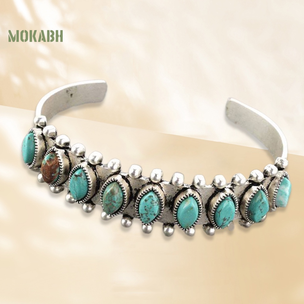 Vòng Đeo Tay Dạng Mở Mạ Điện Không Phai Phong Cách Bohemian Thời Trang Cho Nữ