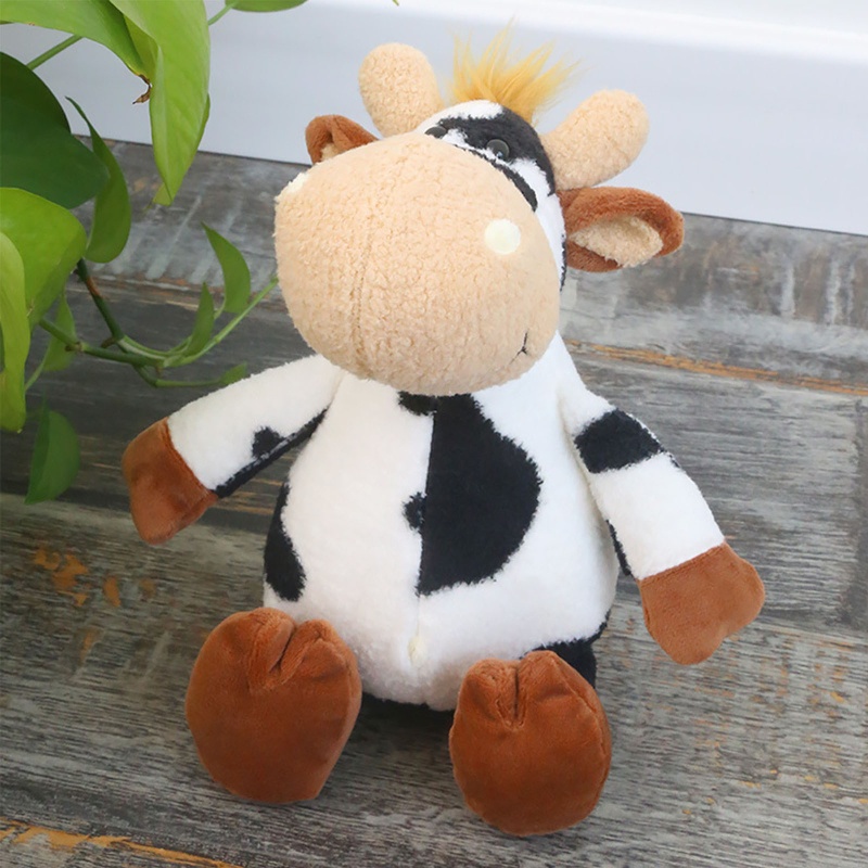 Bò Nhồi Bông Mềm Mại 4 Kiểu Dáng Tùy Chọn Trang Trí Nhà Cửa