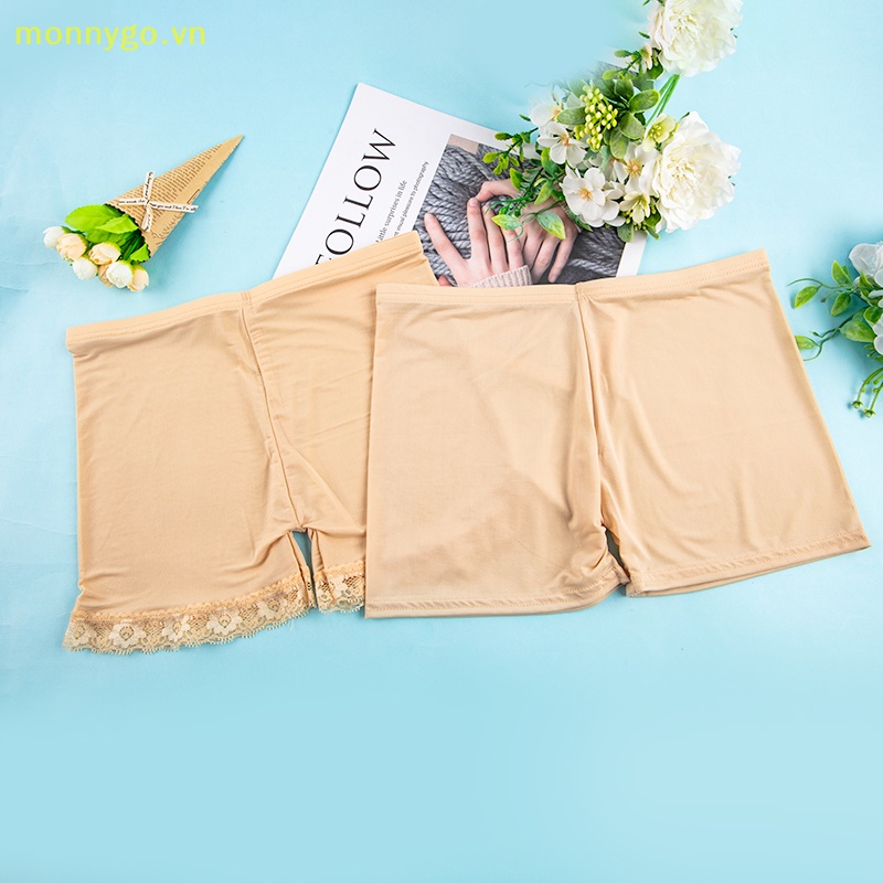 Monnygo Quần Lót Cotton Mềm Mại Phối Ren Không Đường May Mặc Mùa Hè Cho Nữ