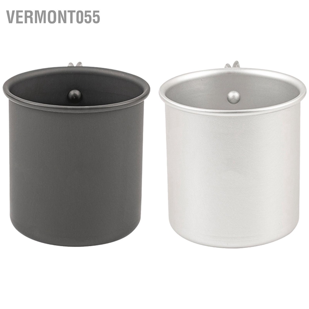 Vermont055 Cốc cắm trại hợp kim nhôm có tay cầm gấp cốc di động ngoài trời để đi bộ đường dài câu cá