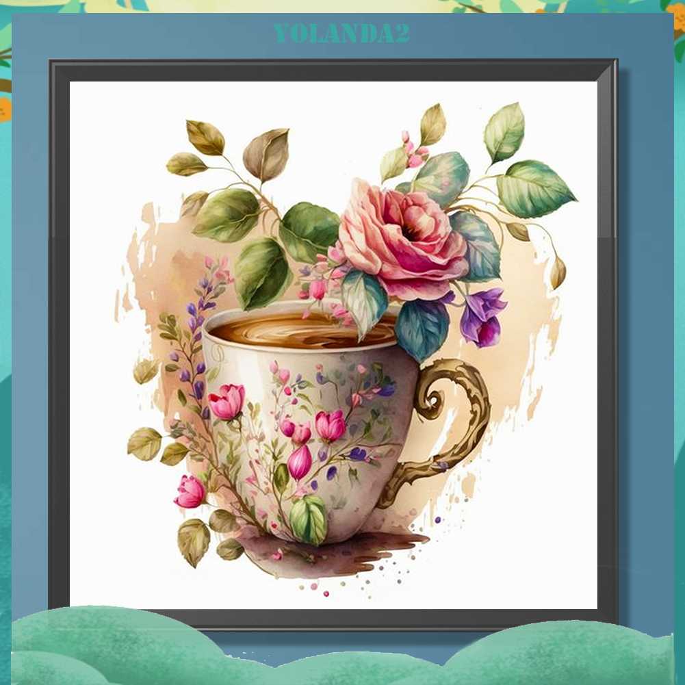 Tranh Đính Đá Kim Cương Toàn Bộ 5D DIY Hình Vẽ Hoa Trang Trí Nhà Cửa