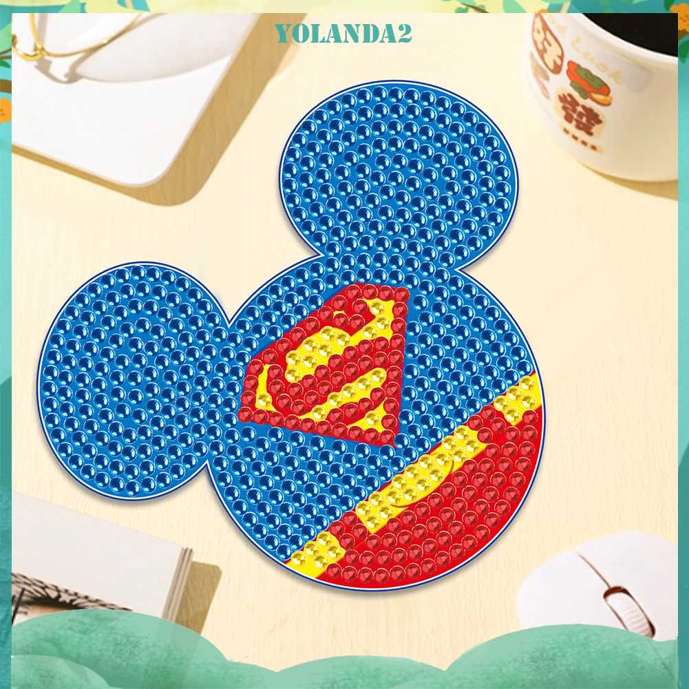 Bộ Tranh Đính Đá Tự Làm Họa Tiết Hoạt Hình Mickey Dễ Thương