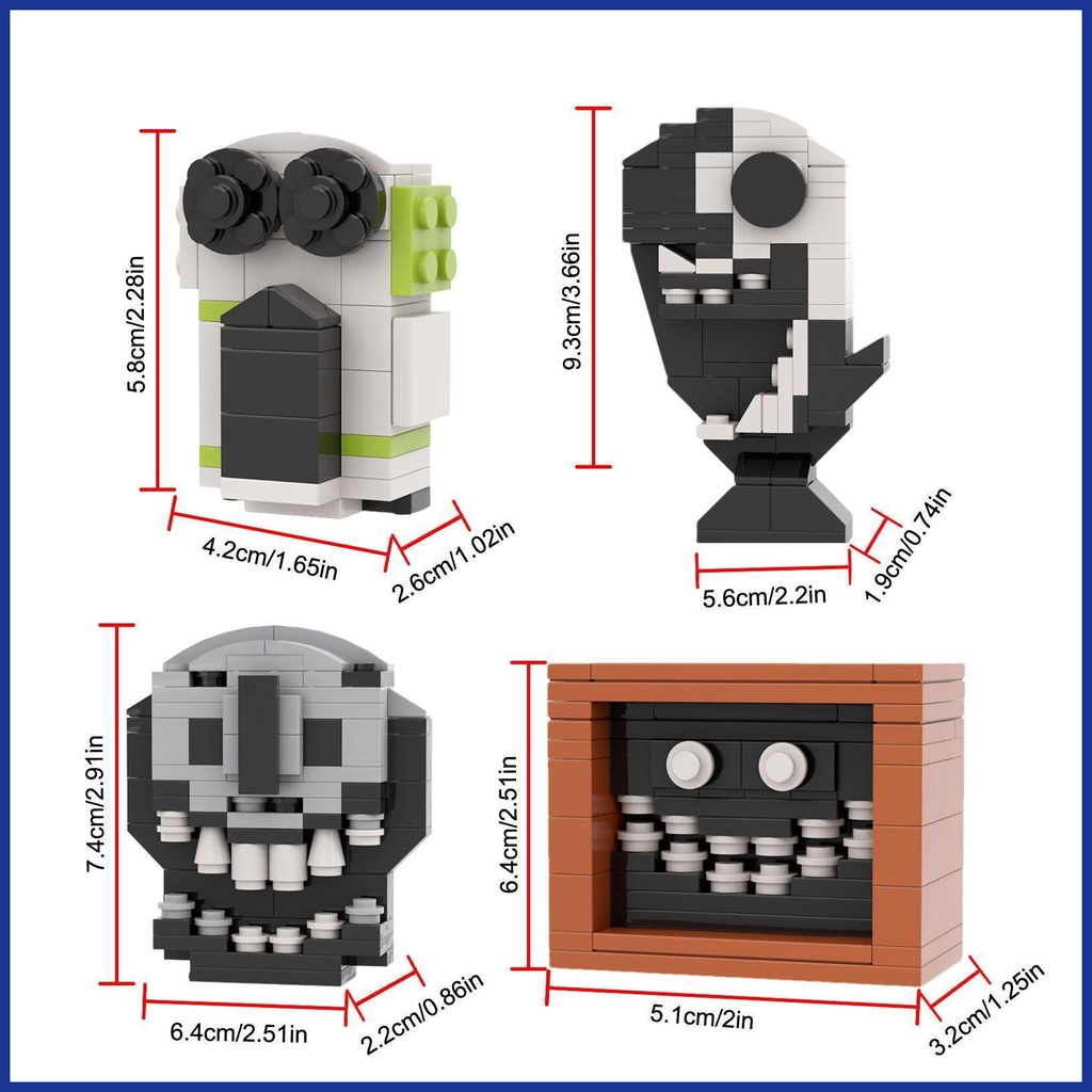 Set 4 Mô Hình Đồ Chơi Nhân Vật Trong Phim Hoạt Hình &quot;Roblox&quot;