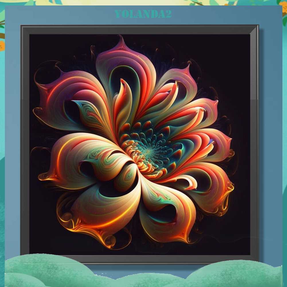 Tranh Đính Đá Kim Cương Toàn Bộ 5D DIY Hình Vẽ Hoa Trang Trí Nhà Cửa