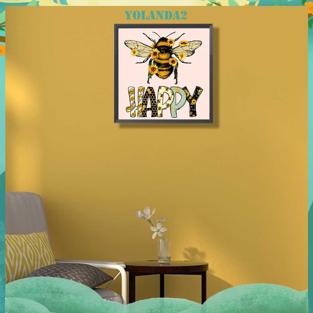 Tranh Đính Đá Kim Cương Toàn Bộ 5D DIY Hình Vẽ Con Ong