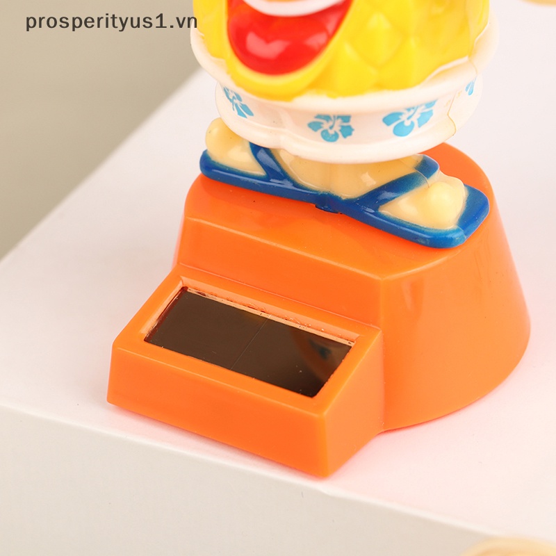 [prosperityus1] Quả Dứa Lắc Đầu Sử Dụng Năng Lượng Mặt Trời Trang Trí Xe Hơi [VN]