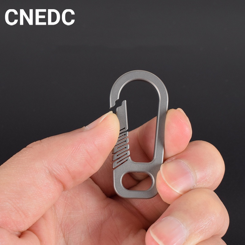 Móc Treo Chìa Khóa Mini Bằng Hợp Kim Titan Co Giãn Siêu Bền Tiện Dụng Cho Nam