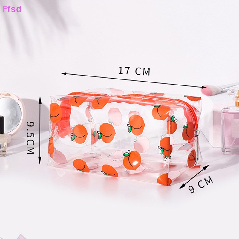 {Ffsd} Túi Đựng Mỹ Phẩm / Đồ Trang Điểm Bằng PVC Trong Suốt Chống Thấm Nước Làm Quà Tặng Cho Học Sinh * Hàng Bán Chạy