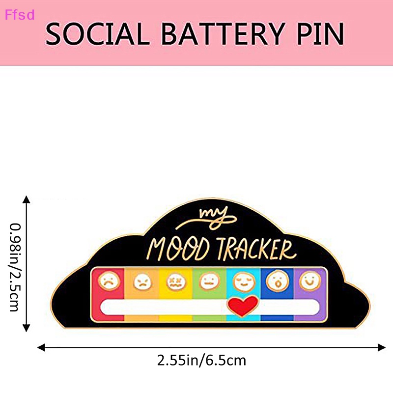 {Ffsd} Trâm Cài Áo Tráng Men Họa Tiết Hoạt Hình Emoji Sấm Sét Cho Nữ