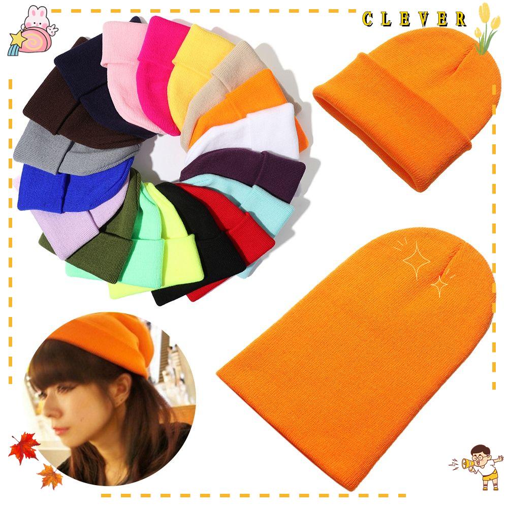 Mũ Beanie Dệt Kim 18 Màu Thời Trang Cho Nam Nữ