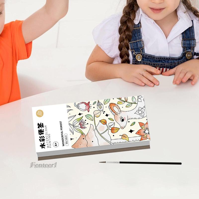 Sách Tô Màu Nước Bỏ Túi DIY Sáng Tạo Cho Người Mới Bắt Đầu [Fenteer1]