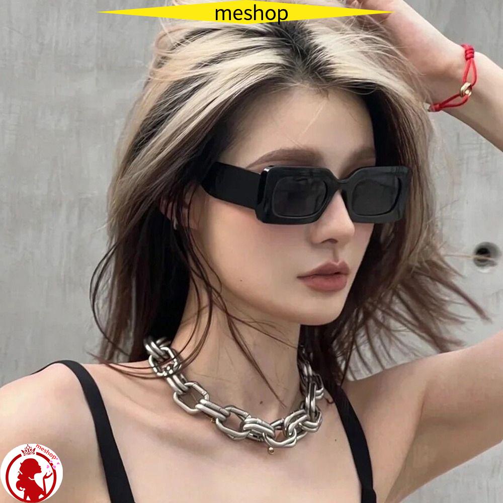 Kính Mát Hình Chữ Nhật 90 '' Chống Tia UV400 Màu Sắc Kẹo Ngọt Dành Cho Nam Và Nữ