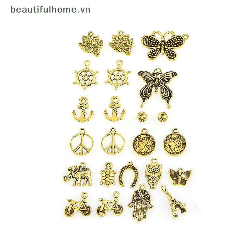 Bộ 50 Mặt Vòng cổ / Vòng Tay / Trang Sức Bằng Kim Loại Hỗn Hợp DIY