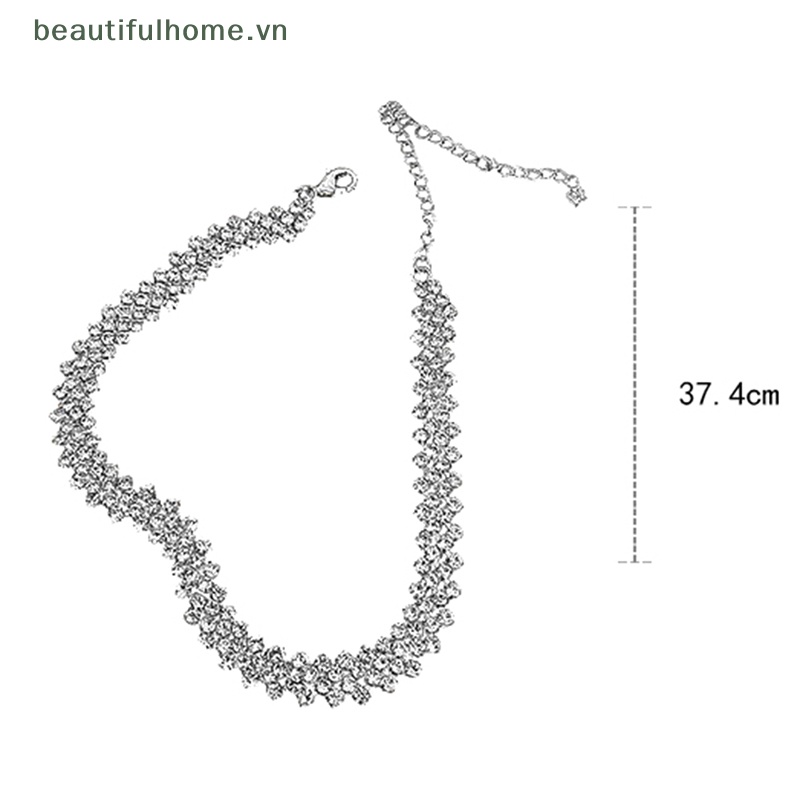Vòng Cổ Choker Đính Đá Pha Lê Toàn Diện Thời Trang Cho Nữ