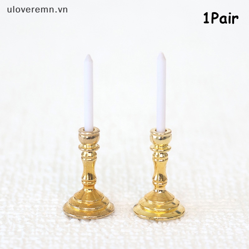 1 Cặp Giá Đỡ Mô Hình Candelabra Trang Trí Nhà Búp Bê 1: 12