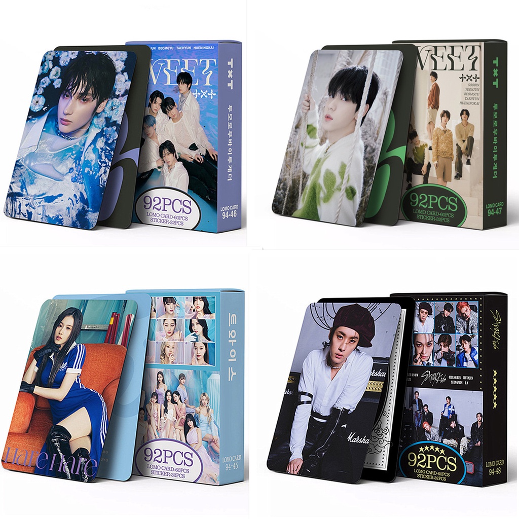 Hộp 92 Ảnh Lomo Card Straykids Tomorrow X Together Kpop TWICE STRAY KIDS TXT