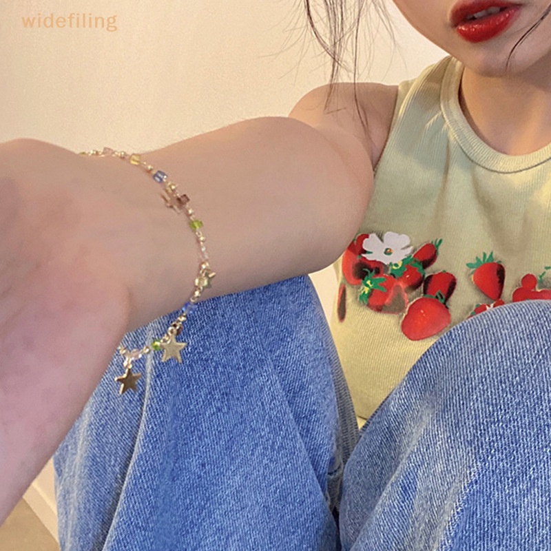 Vòng Tay Chuỗi Hạt Pha Lê Nhiều Màu Phong Cách Vintage Thời Trang Cho Nữ