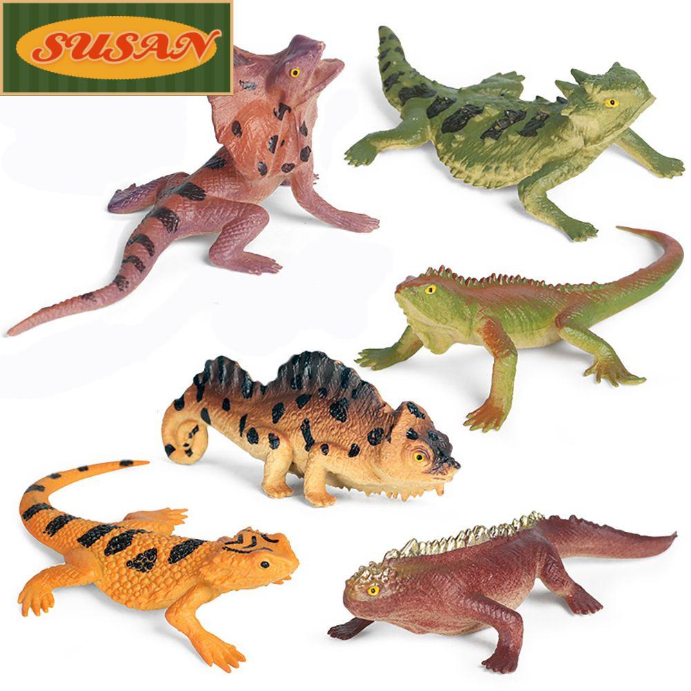 Bộ 6 Mô Hình Thằn Lằn Sống Động Dùng Trang Trí