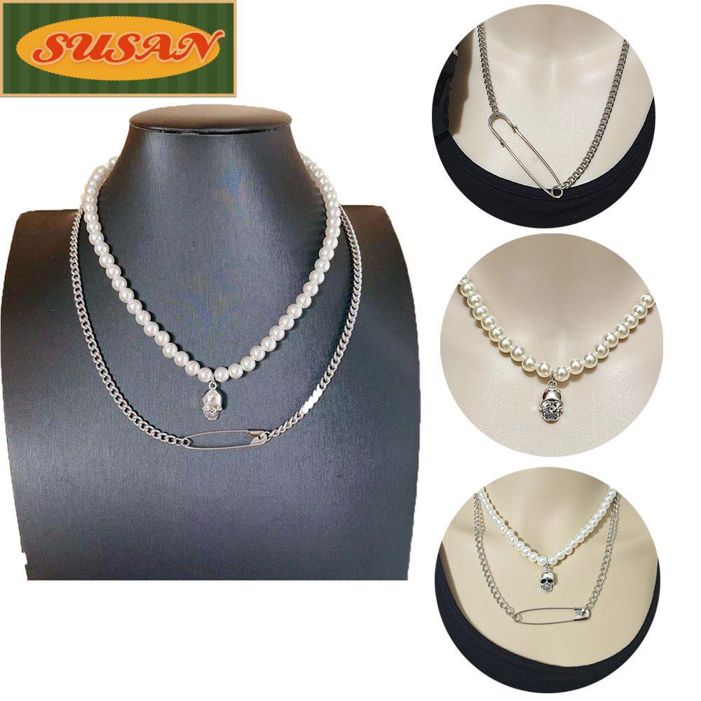 Vòng Cổ Choker Mặt Đầu Lâu Thời Trang Cho Nam