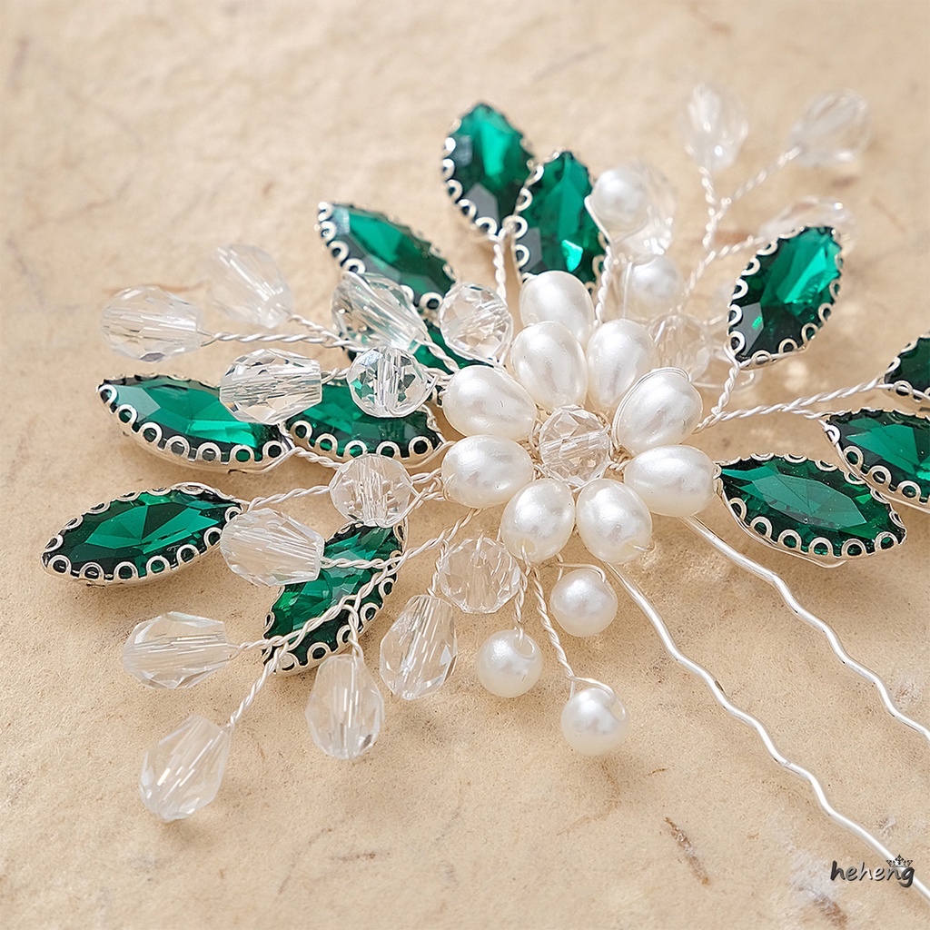 Kẹp TóC HìNh Chữ U ĐíNh Kim Cương Giả ThờI Trang Cho Nữ