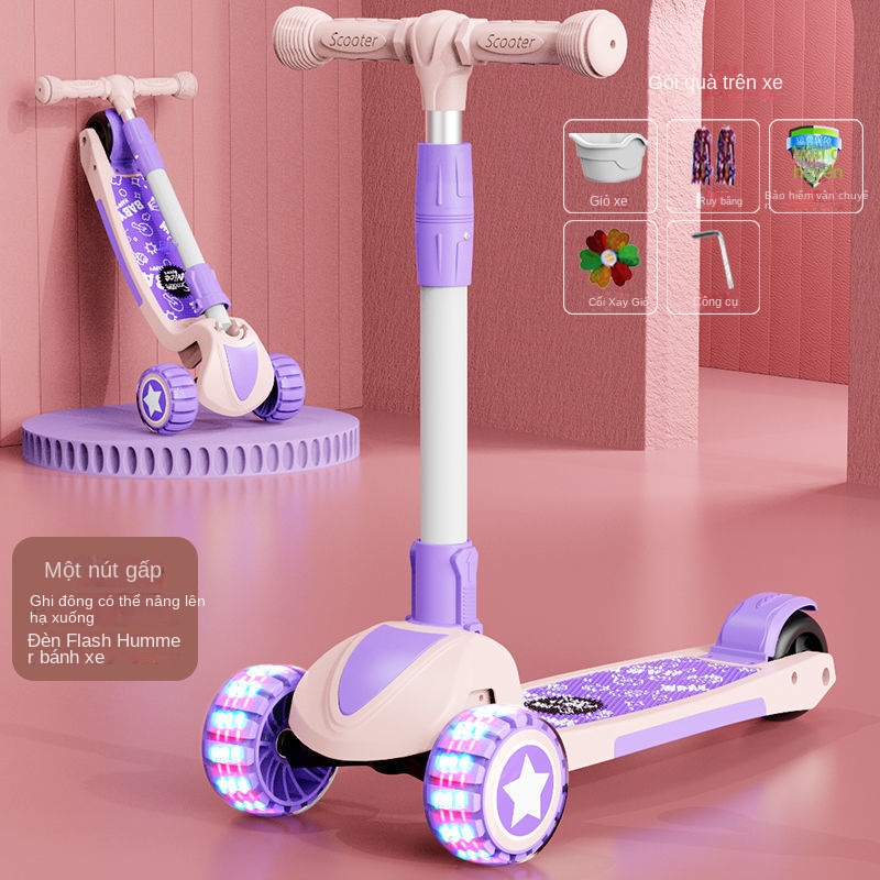 Xe scooter Đồ Chơi Có Thể Ngồi Lên Cao Dành Cho Bé 1-2 - 345-67 Tuổi
