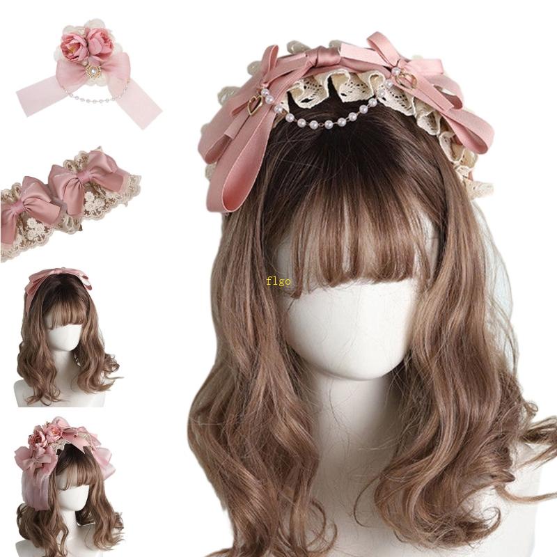 Flgo Băng Đô Ren Xếp Ly Nhiều Kiểu Dáng Thanh Lịch Dành Cho Nữ