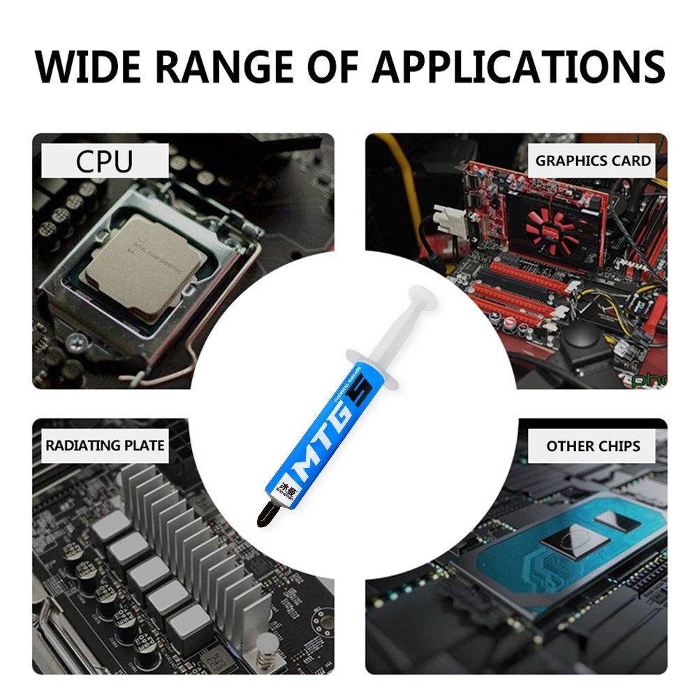 Ống Tiêm Keo Dẫn Nhiệt MTG5 / MTG10 5 / 10g 14.3W / mk Chuyên Dụng