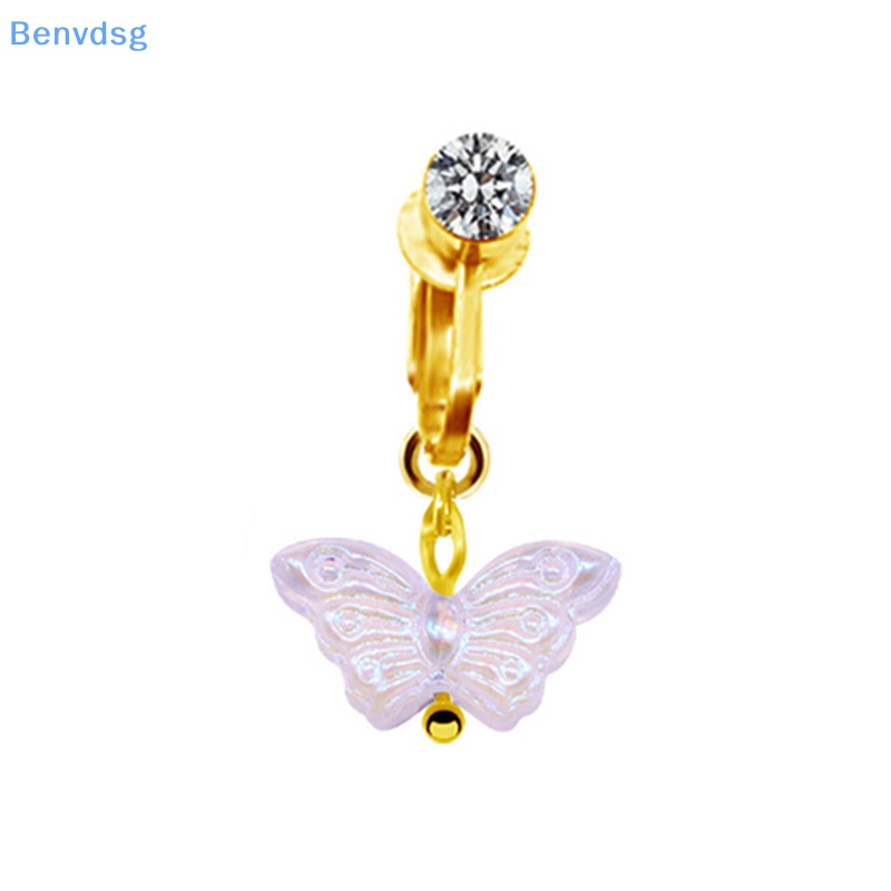 Benvdsg > Khuyên Rốn Dạng Kẹp Hình Bướm Màu Sắc Không Cần Lỗ Hình Động Vật Sáng Tạo Cho Nữ well