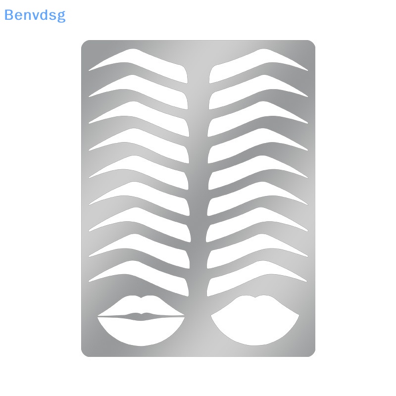 Benvdsg > Thẻ Khuôn Vẽ Lông Mày / Môi Có Thể Tái Sử Dụng Cho Người Mới Bắt Đầu
