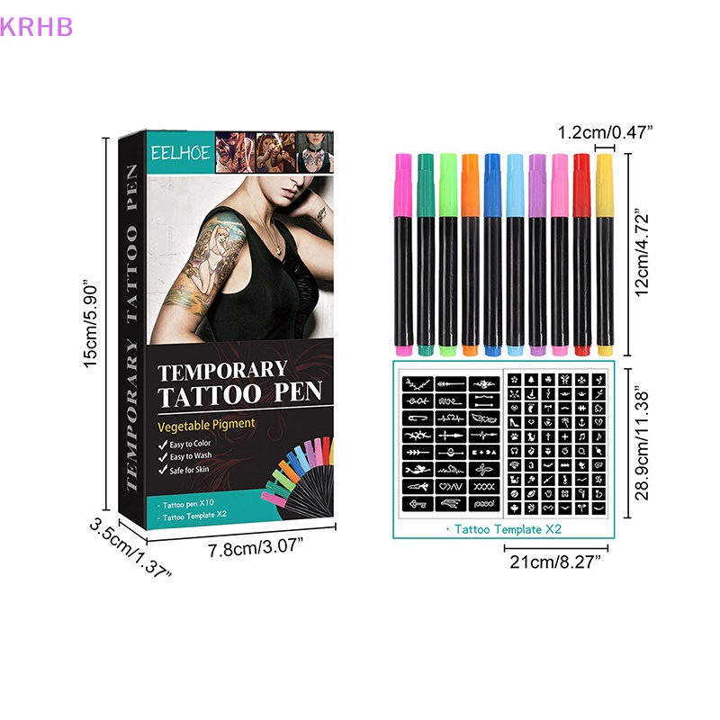 Bút Đánh Dấu Hình Xăm Tạm Thời Nhiều Màu Sắc Mới