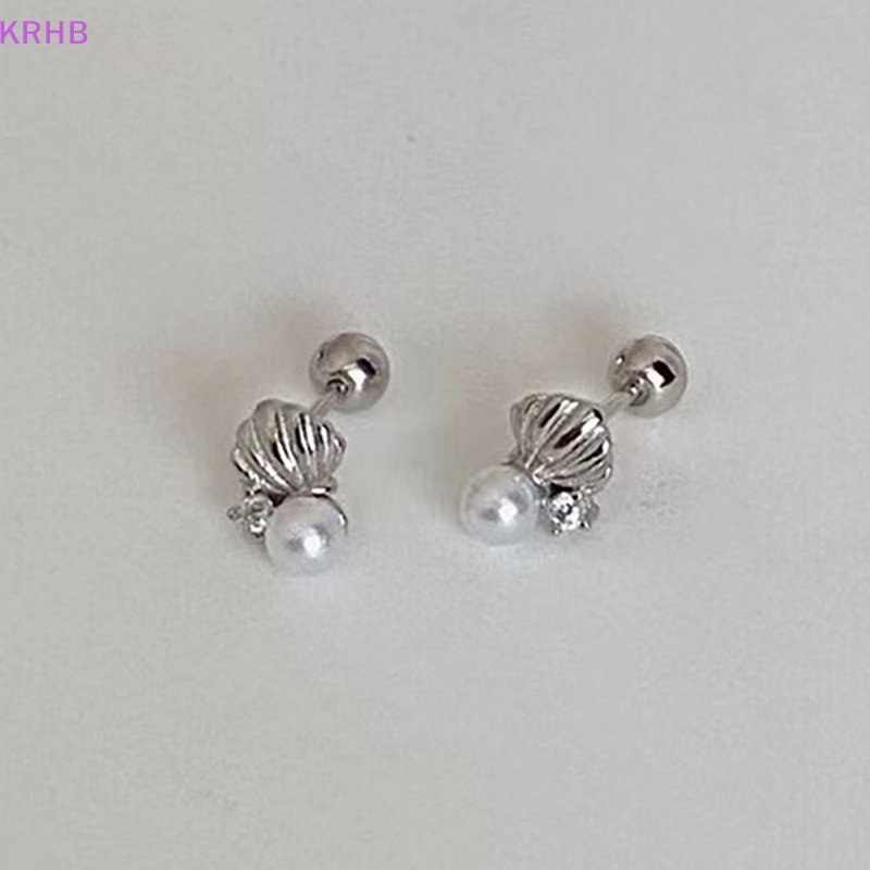 1 Đôi Khuyên Tai Ngọc Trai Dạng Xoắn Ốc Dành Cho Nữ Mới