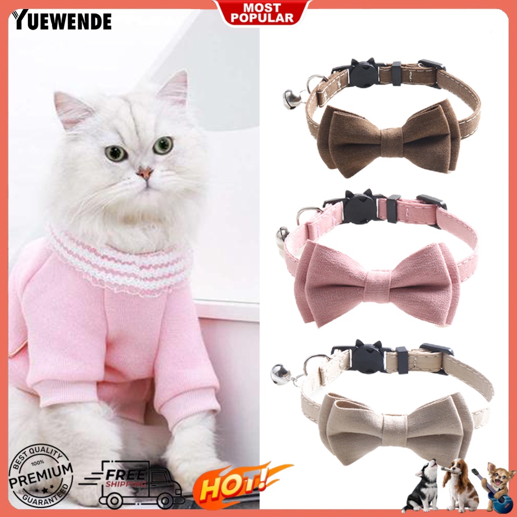 Vòng Cổ Hình Nơ Có Thể Tháo Rời Cho Thú Cưng