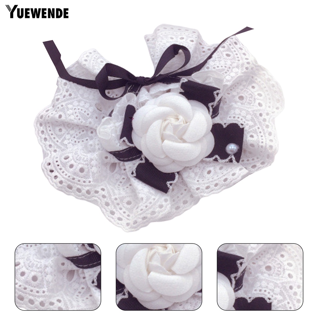 Yq.e Vòng Cổ Yếm Thắt Nơ Hoa Tinh Tế Dễ Mặc Tại Nhà Cho Thú Cưng