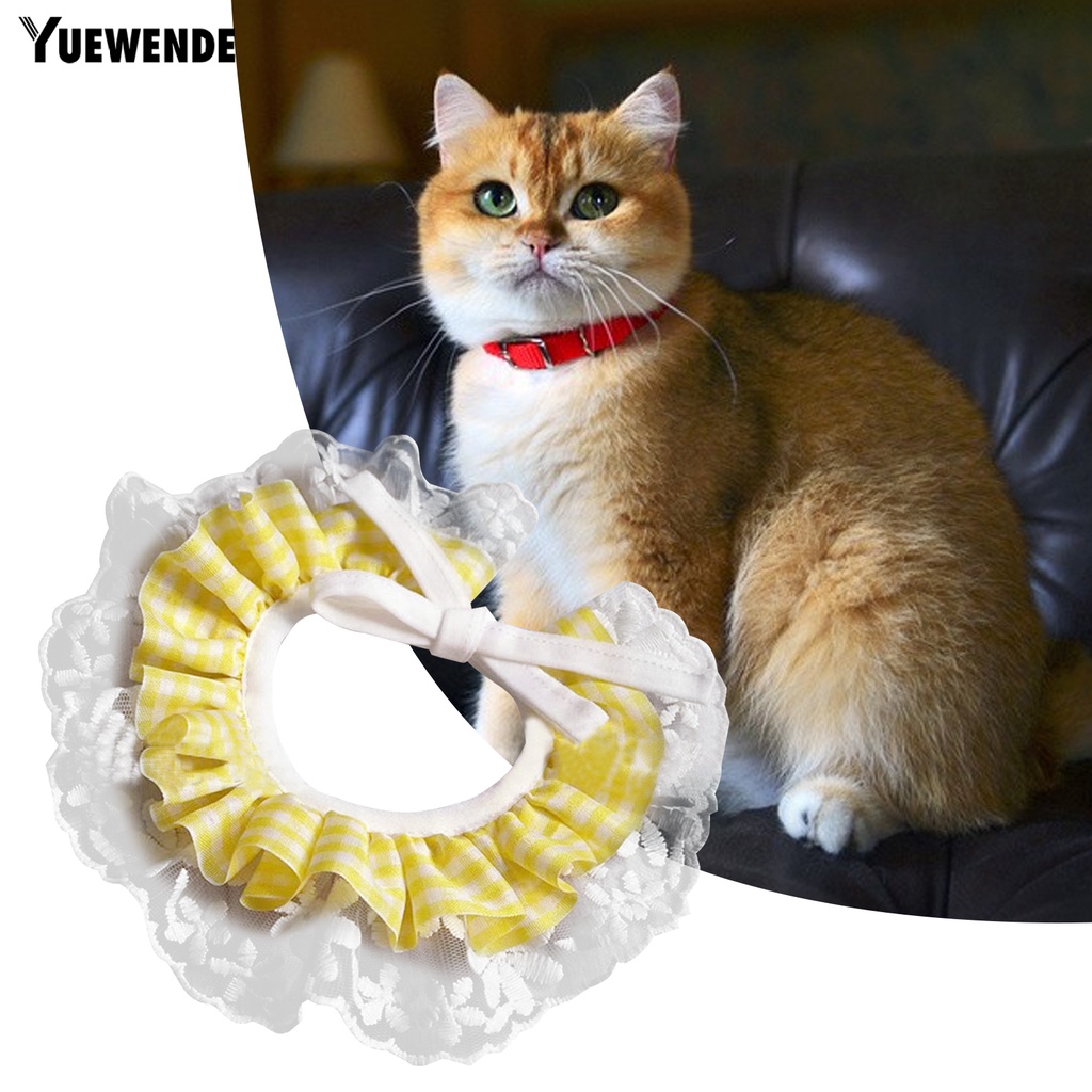 Yếm Đeo Cổ YQ.E Bằng Polyester Siêu Mềm Nhiều Lớp Thắt Nơ Xinh Xắn Cho Thú Cưng