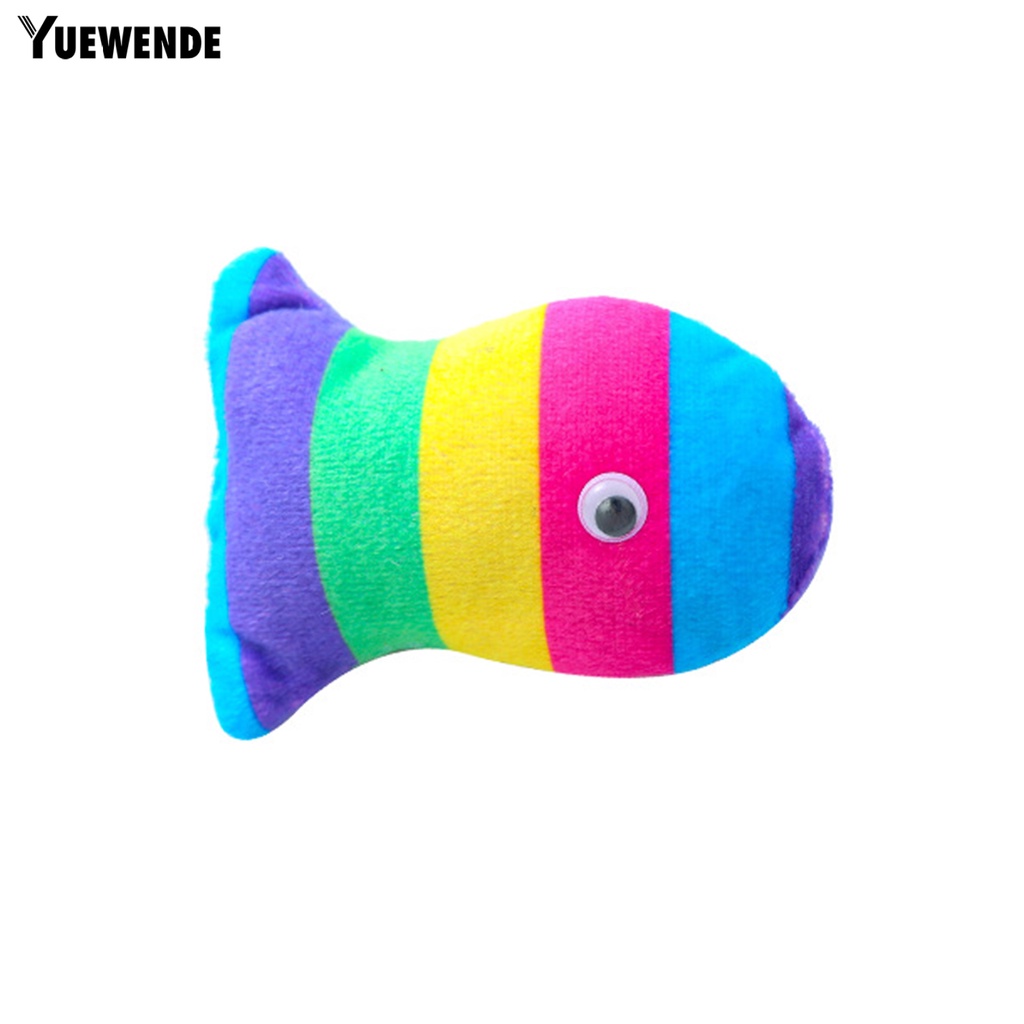 Đồ Chơi Nhồi Bông Mềm Mại Hình Cá Chống Trầy Xước Độ Co Giãn Cao Huấn Luyện Răng Cho Cún Cưng YQ.E